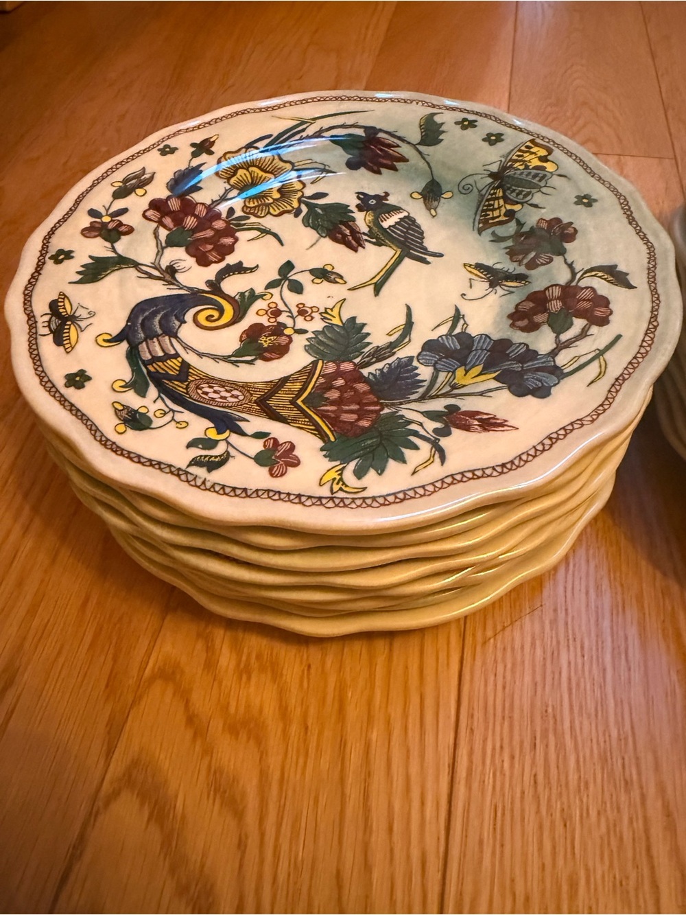 John Derian RARE Discontinued Faience a la Corne Melamine Plates Like New